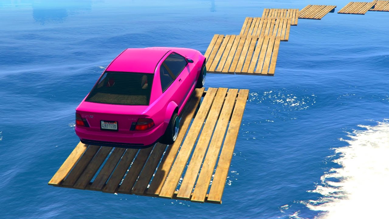 HARD PARKOUR CAR WATER - GTA 5 ONLINE