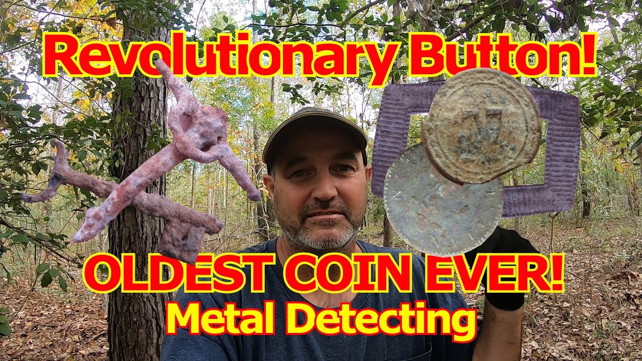 Rev War Button - oldest coin ever - Metal Detecting