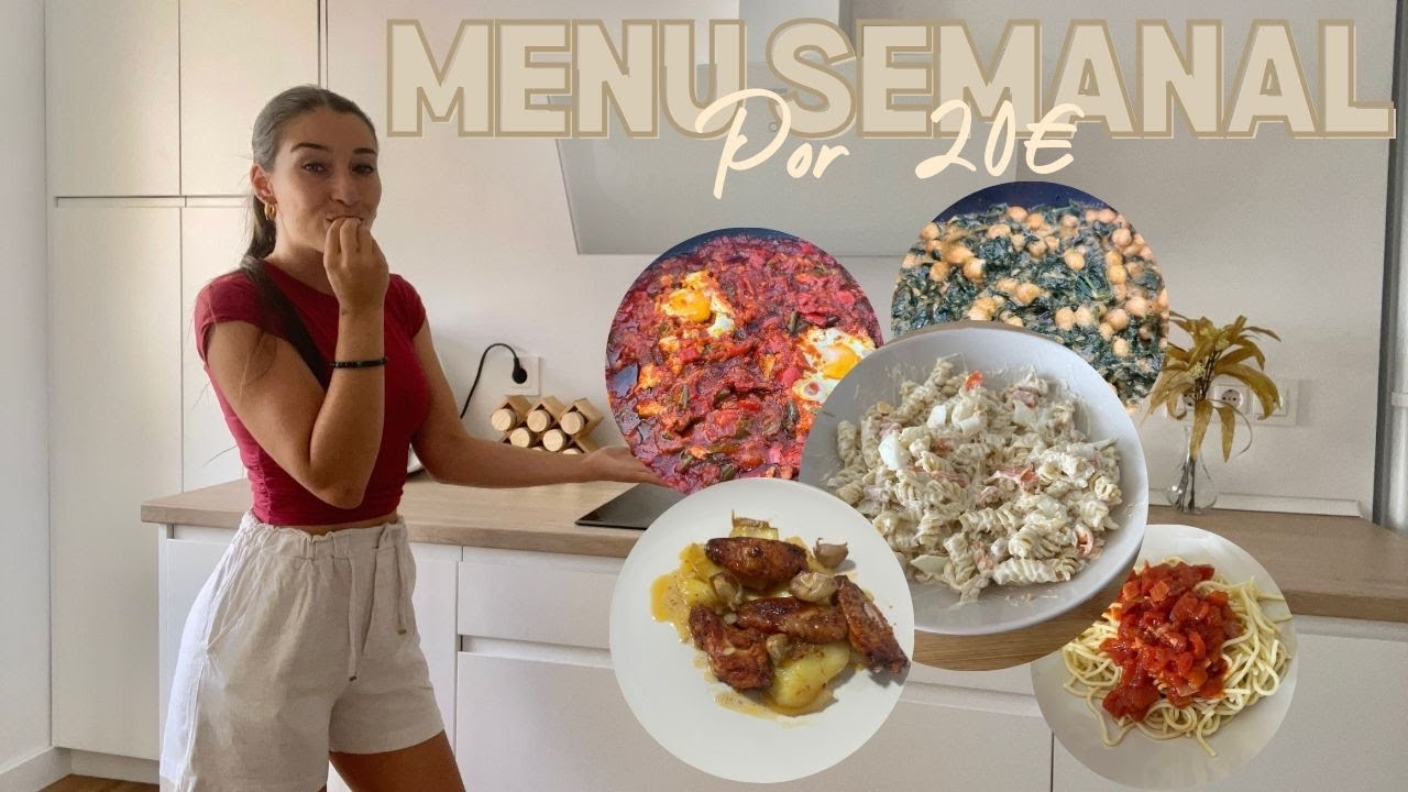 MENU SEMANAL por 20€ | FACIL, BARATO Y SALUDABLE 🍛