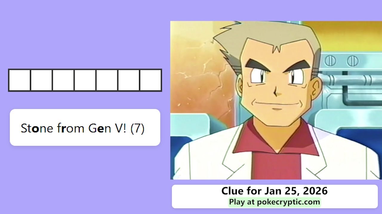 PokeCryptic Clue 25: Stone from Gen V! (7)