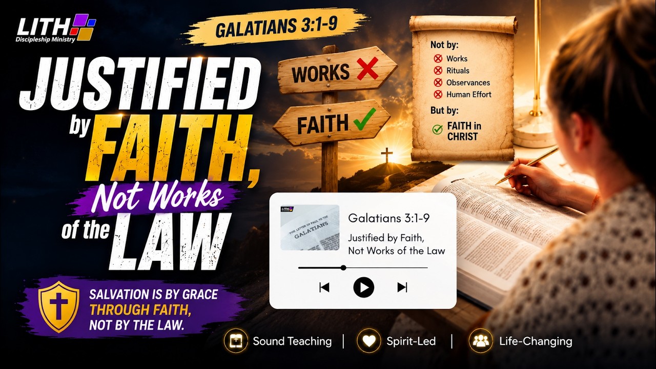 Galatinas 3:1-9 Justified by Faith, Not Works of the Law