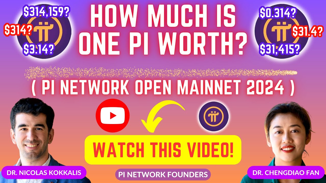 How Much is 1 Pi Worth? | Pi Network Founder Revealed the Pi Coin Price! Open Mainnet 2024 #PiValue