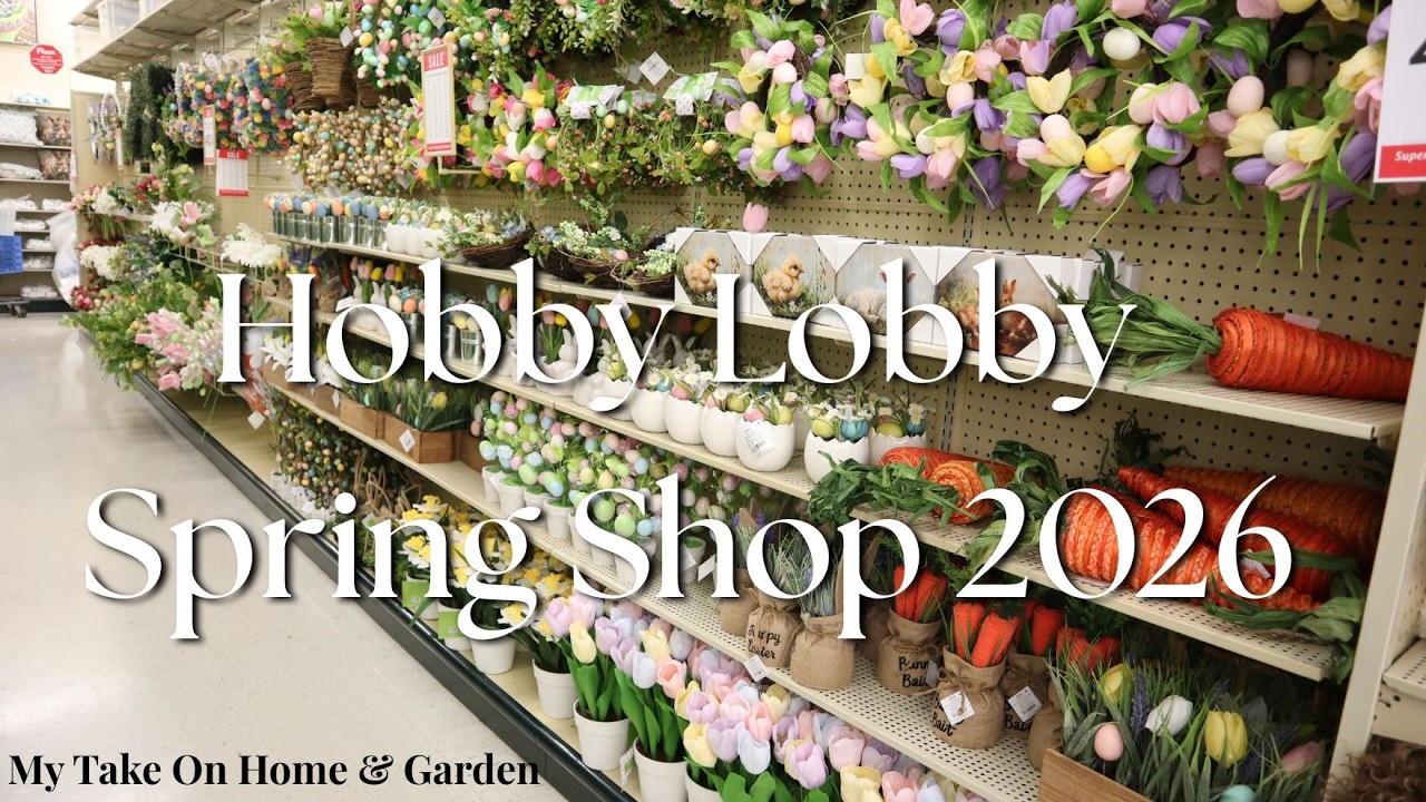 Акция Hobby Lobby «Покупки со мной» Весна 2026 — скидка 40%