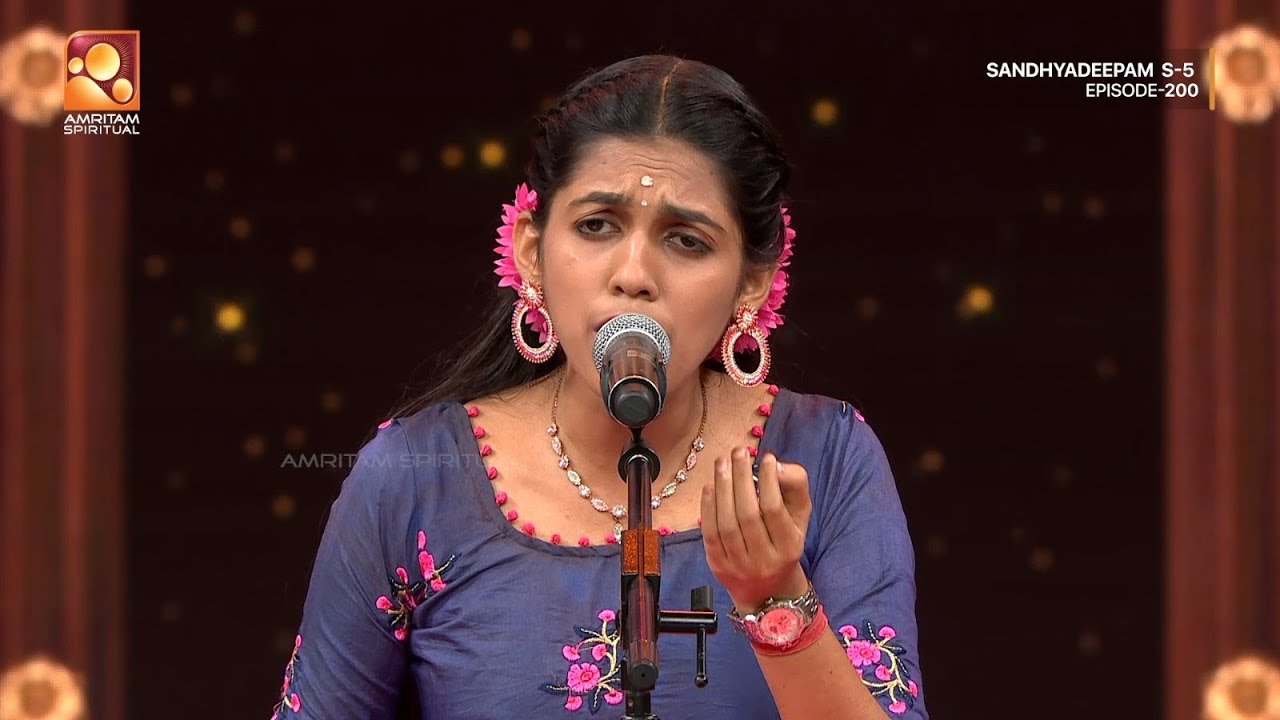ഭക്തിസാന്ദ്രമായ ആലാപനവുമായി ശ്രീഷ എസ് പ്രഭു🎵🎶| Sandhyadeepam Epi 200 | Highlights