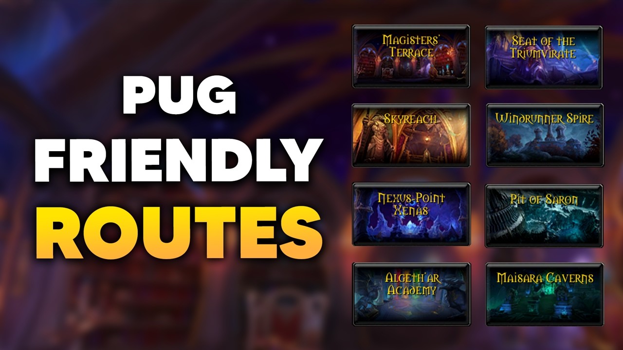 Simple PUG FRIENDLY M+ Routes for ALL Midnight S1 Dungeons