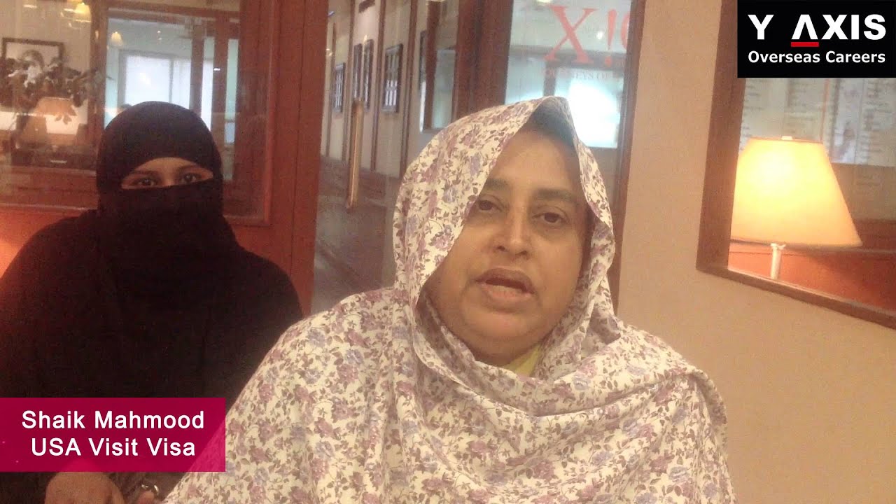 Y-Axis Feedback| Shaik Mahmood Testimonial On USA Visit Visa Processing