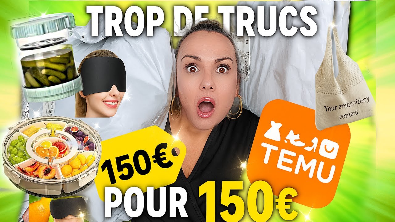 TROP DE TRUCS pour 150€ sur TEMU 😱 | Haul XXL + avis honnête