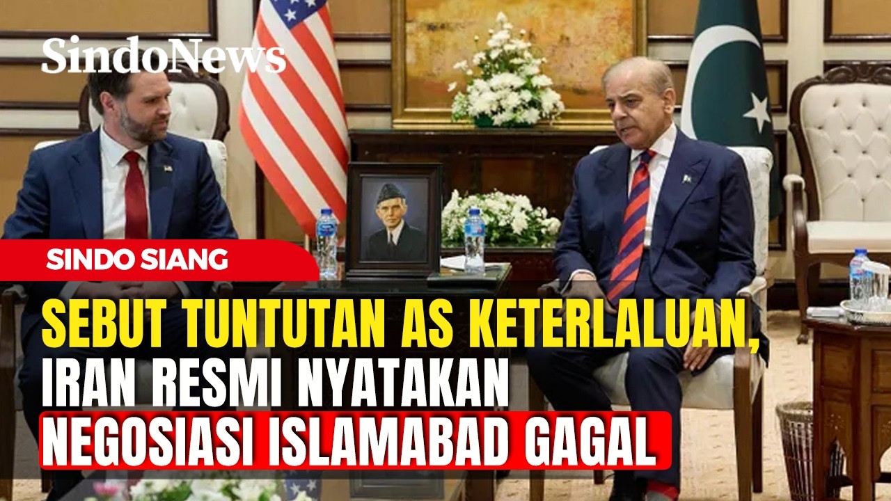 Sebut Tuntutan AS Keterlaluan, Iran Resmi Nyatakan Negosiasi Islamabad Gagal | Sindo Siang | 12/04