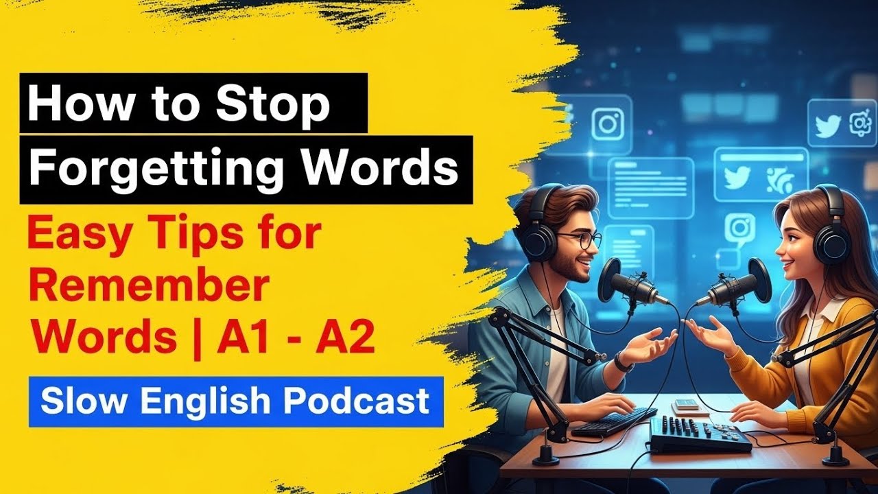 How to Stop Forgetting Words | Easy A1 & A2  Tips for Remembering Vocabulary | Learn English Podcast