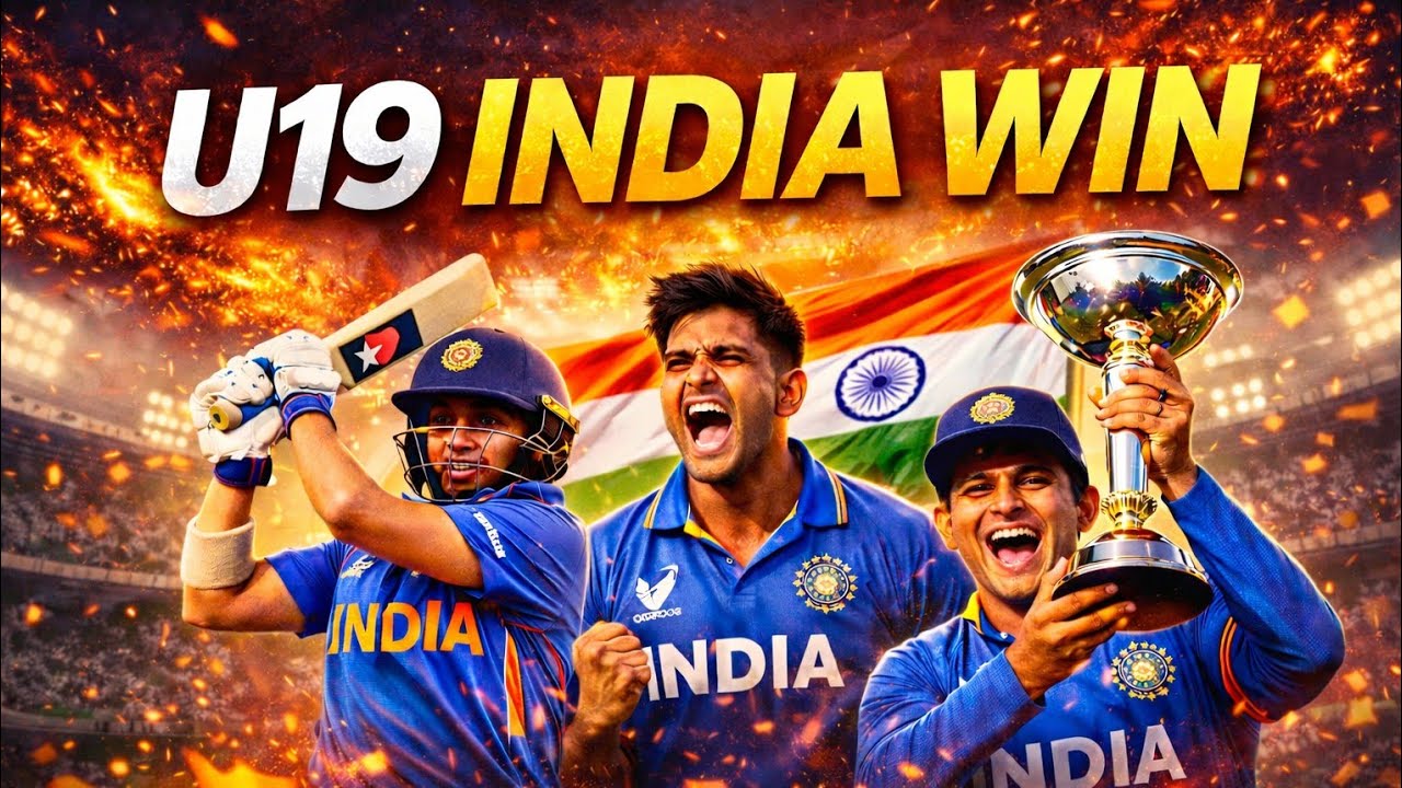 India vs England U19 Final | 100 रन से ऐतिहासिक जीत | U19 India Win | Full Match Story