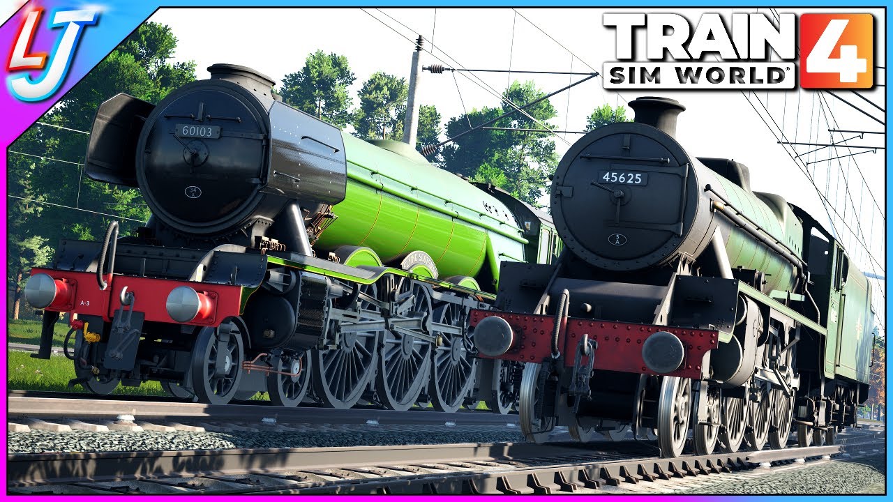 Train Sim World 4 — Jubilee Class против Flying Scotsman (ТЕСТ НА СКОРОСТЬ)