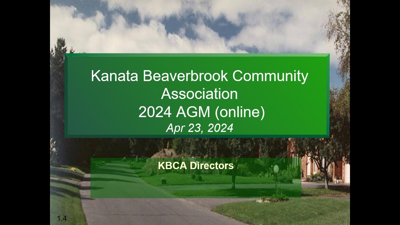KBCA AGM 2024 Recording