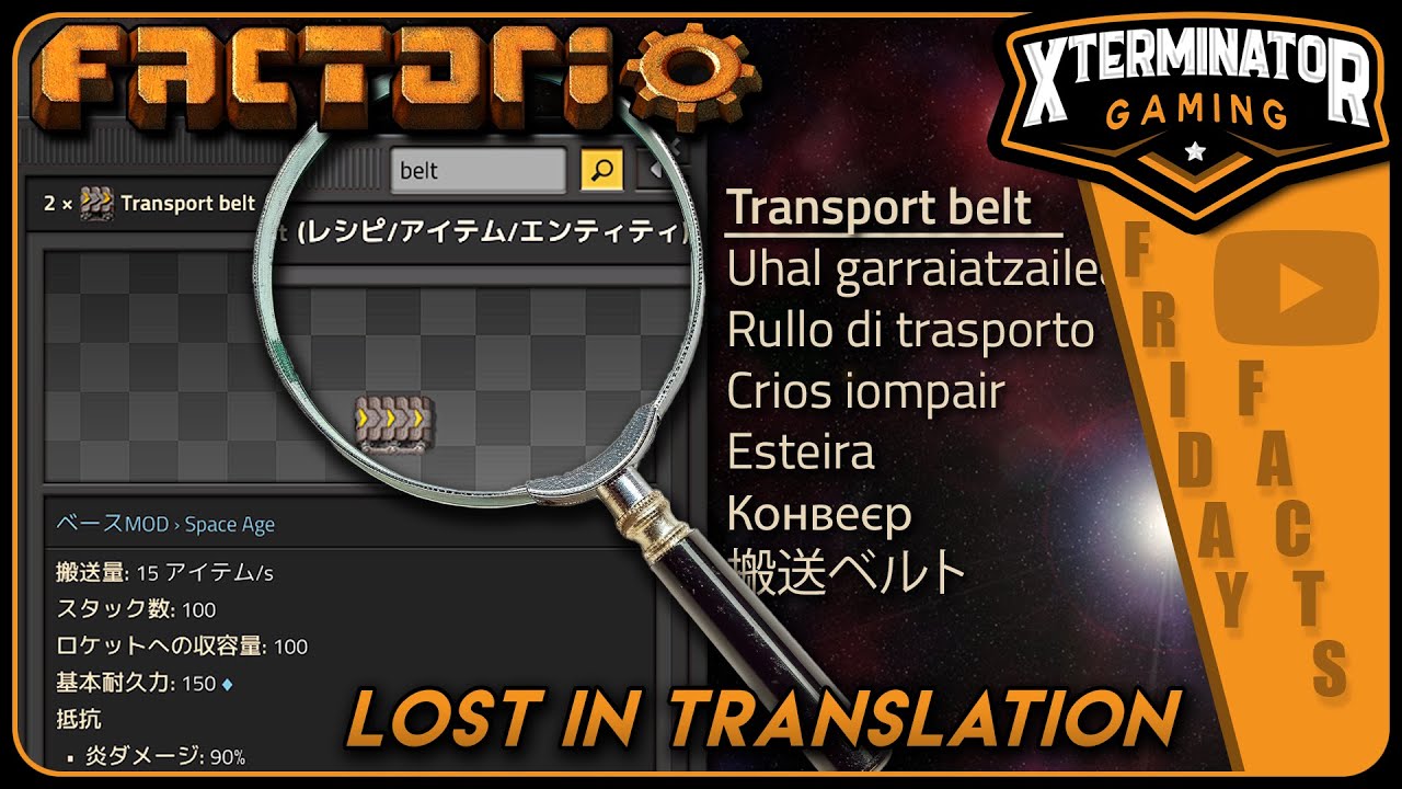 Factorio Friday Facts #436: Better Language Support & Searching!