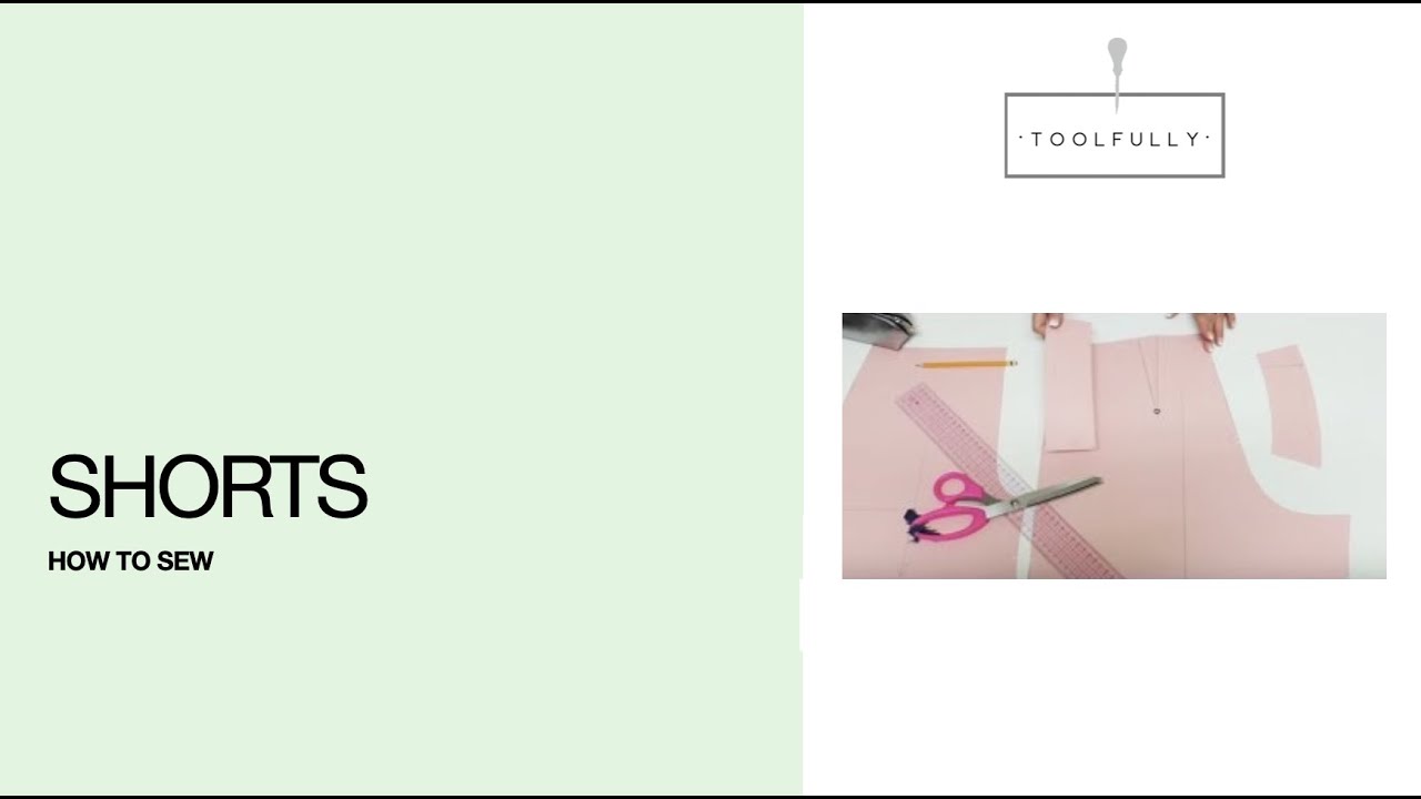How to sew shorts.