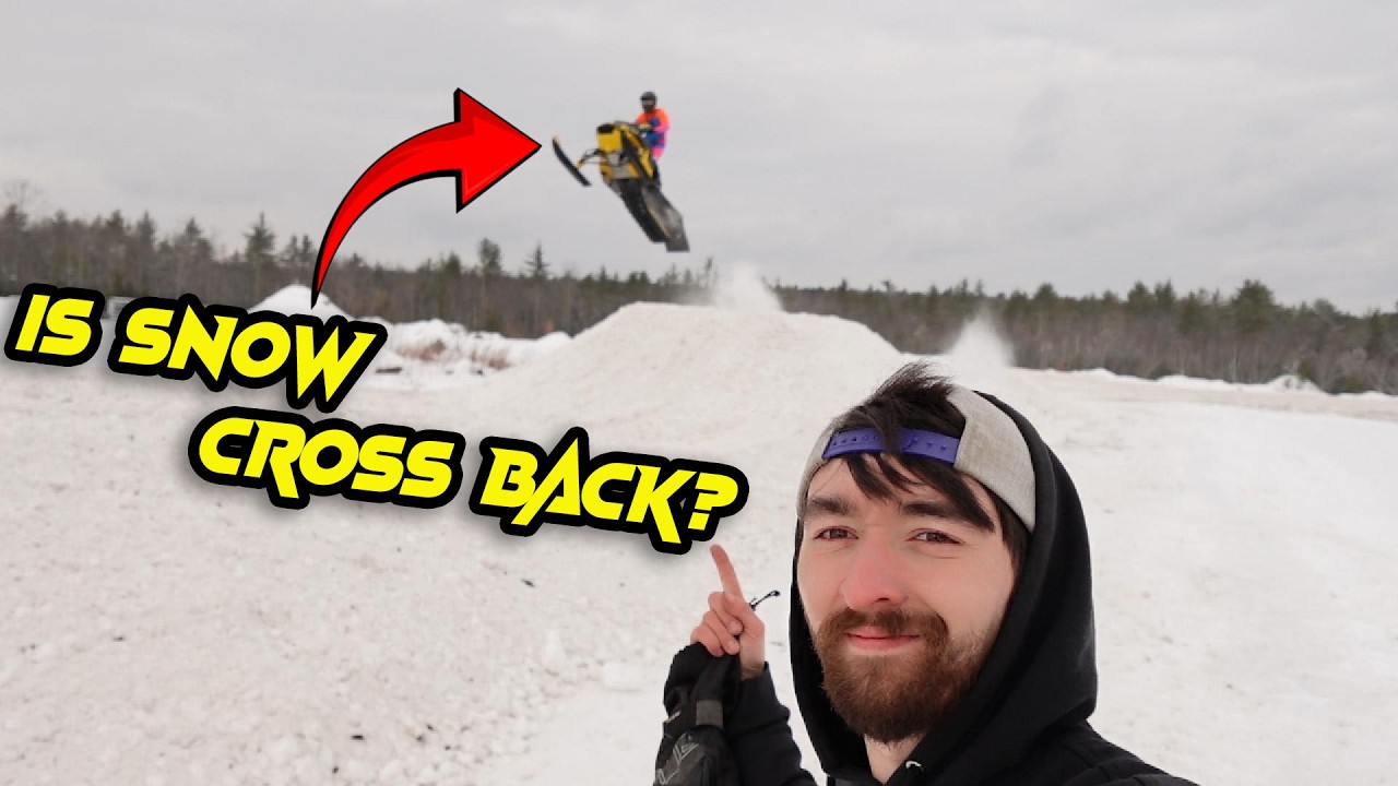 2025 Skidoo 600Rs On a Snow Cross Track (Practice)