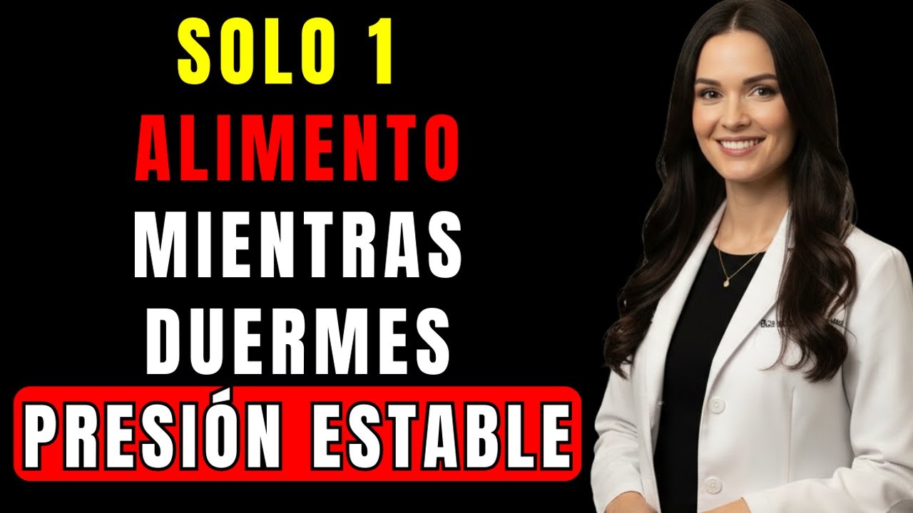 Médica REVELA el ALIMENTO que REGULA la PRESIÓN ARTERIAL mientras DUERMES (SIN MEDICACIÓN)
