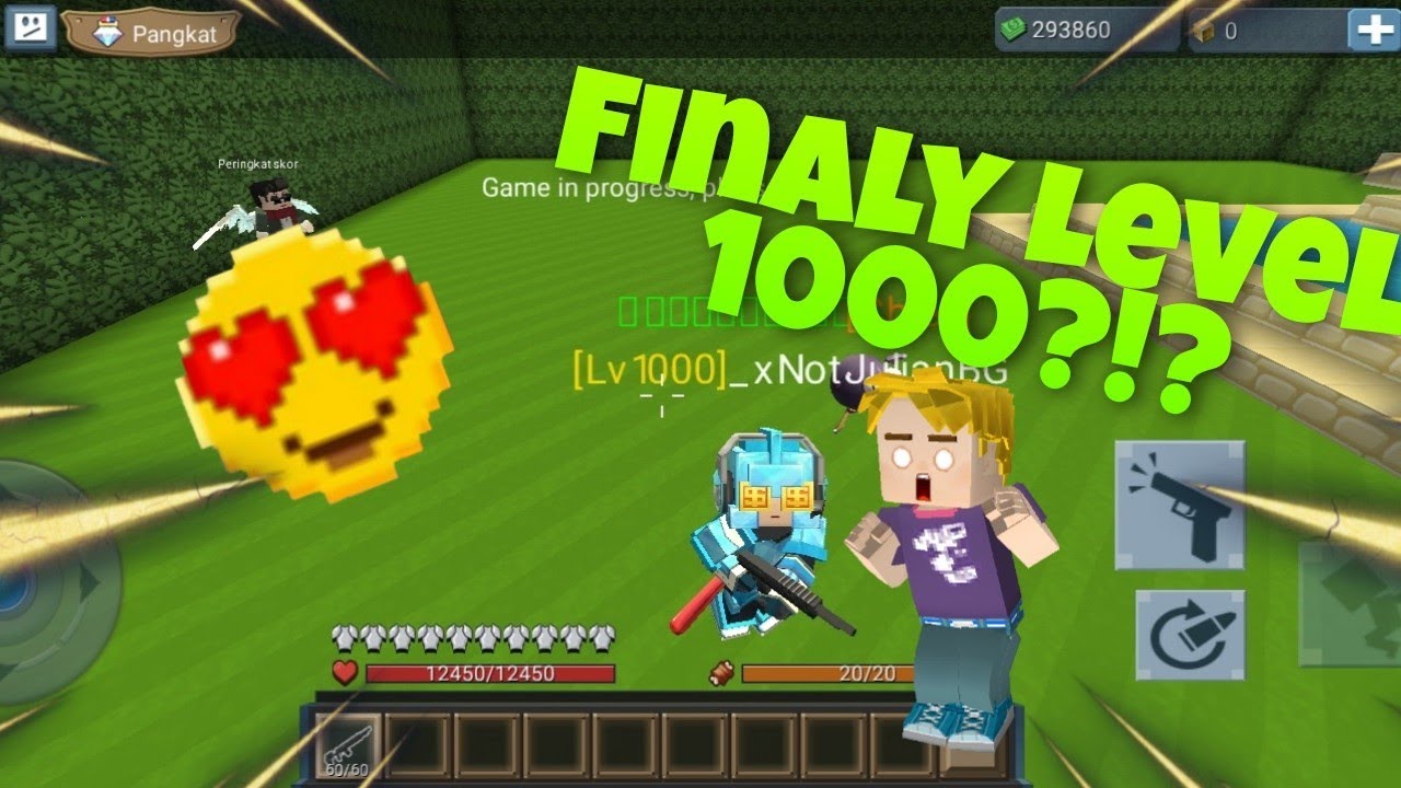 Finaly Level 1000? in Aliens Attack[BlockmanGo Blocky Mods]