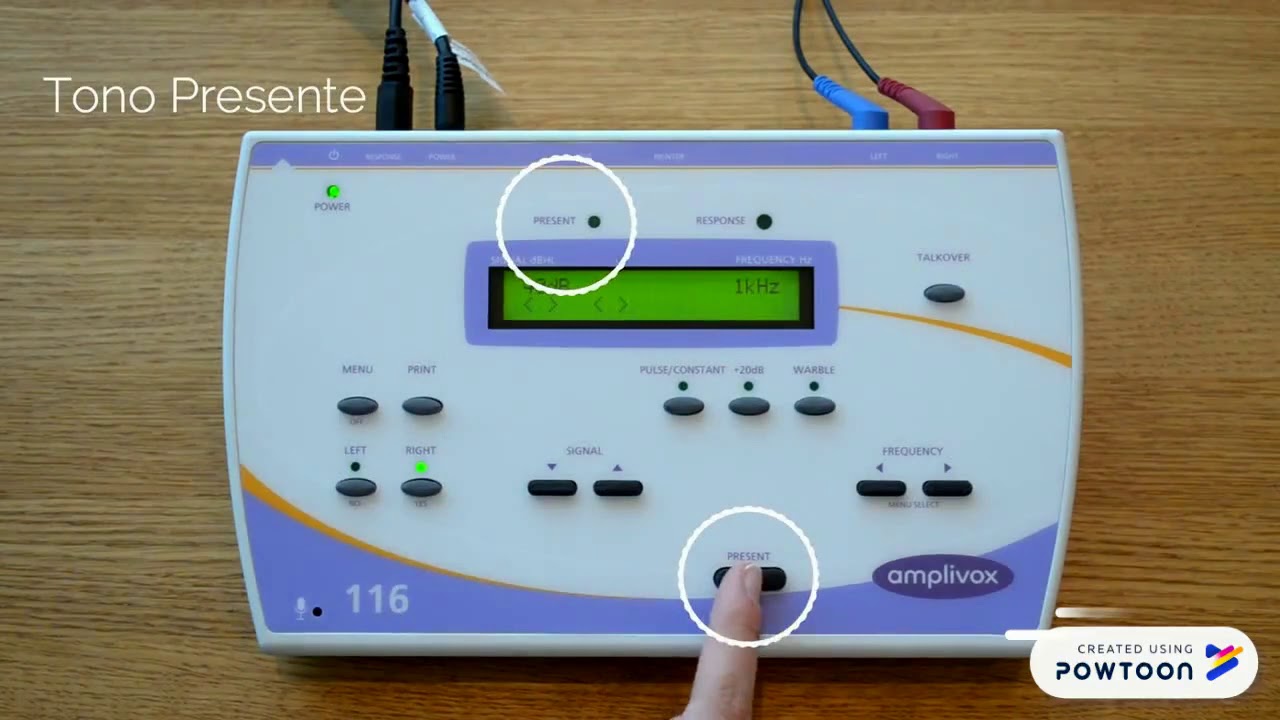 Audiômetro Amplivox 240 treinamento video