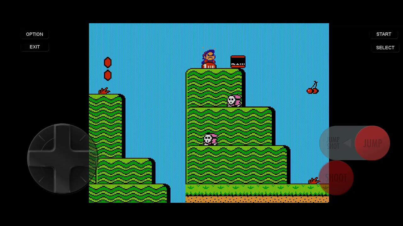 jugando Mario Bros 2 (pierdo)