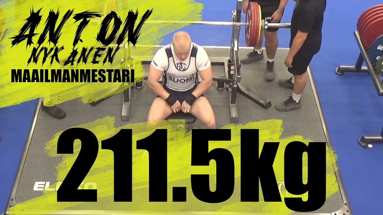 Anton Nykänen | 211.5kg Penkkipunnerrus