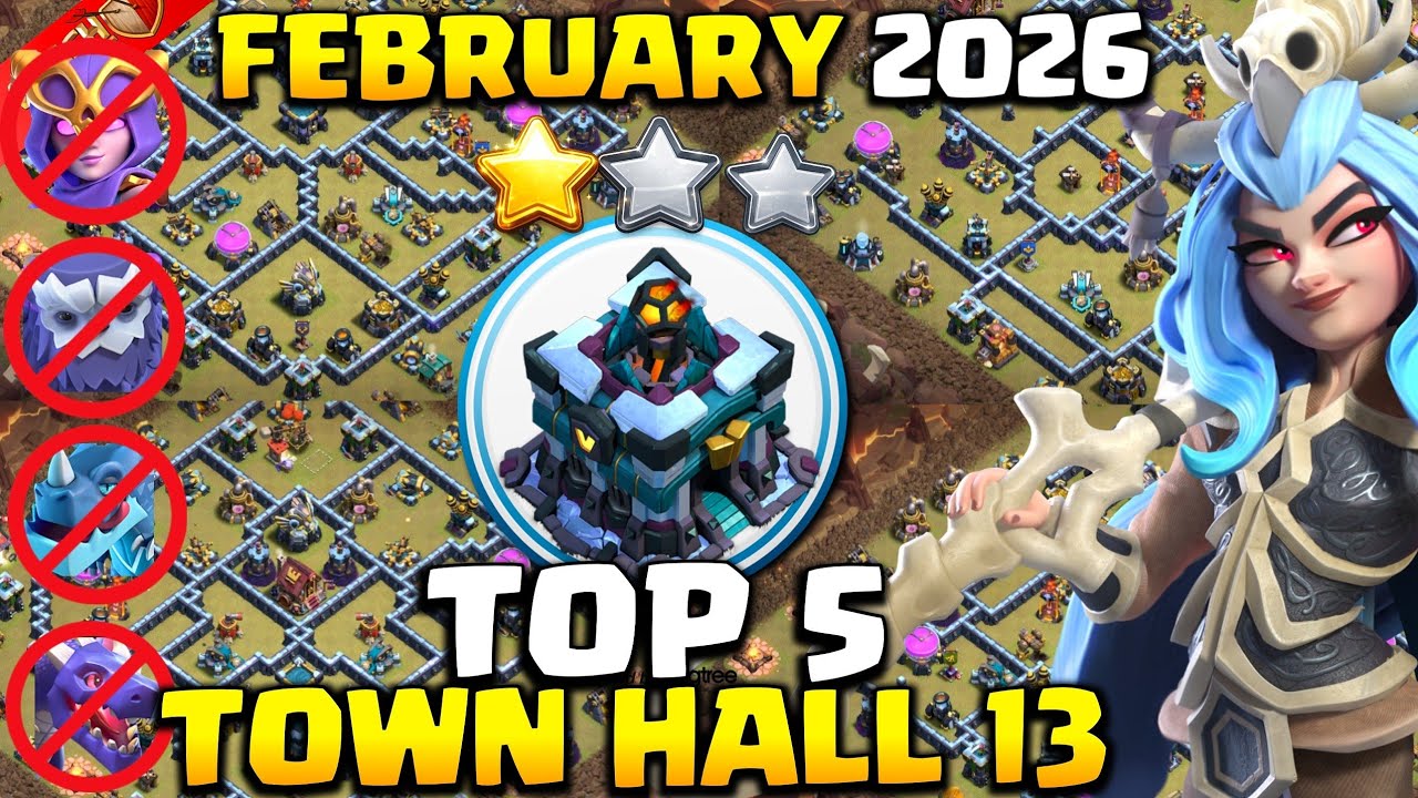 TOP 5! NEW BEST TH13 BASE LAYOUT + LINK 2026 | Town Hall 13 (TH13) WAR BASE | CLASH OF CLANS 