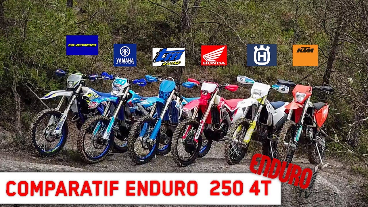 Essai Comparatif ENDURO 250 4T 2020 : HONDA - KTM - HUSQVARNA - SHERCO - TM - YAMAHA