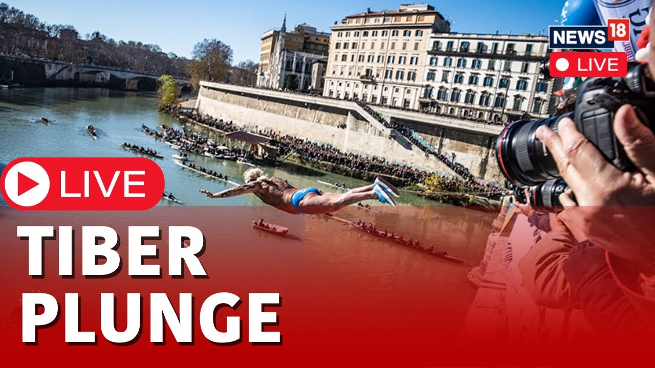 Rome New Year 2024 | Rome New Year | New Year's Plunge Into The Tiber River | Italy News Live | N18L