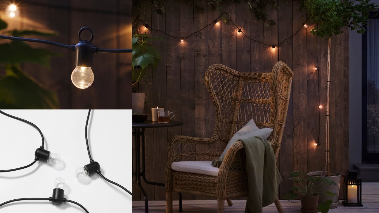 Unboxing UTSUND | 12-Bulb LED Light Chain, Outdoor/Battery-Operated Black