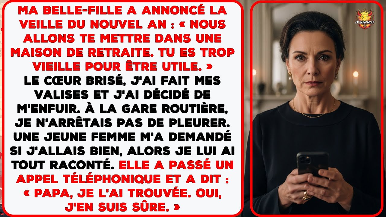 La veille du nouvel an, ma belle-fille a dit: « Nous allons te mettre dans une maison de retraite »
