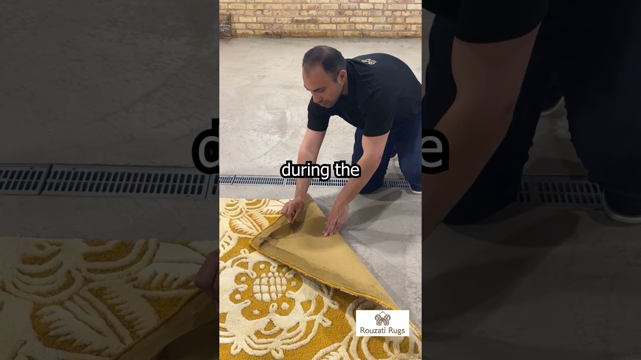 How Tufted Rugs are Washed! #asmr #rugcleaning #oddlysatisfying