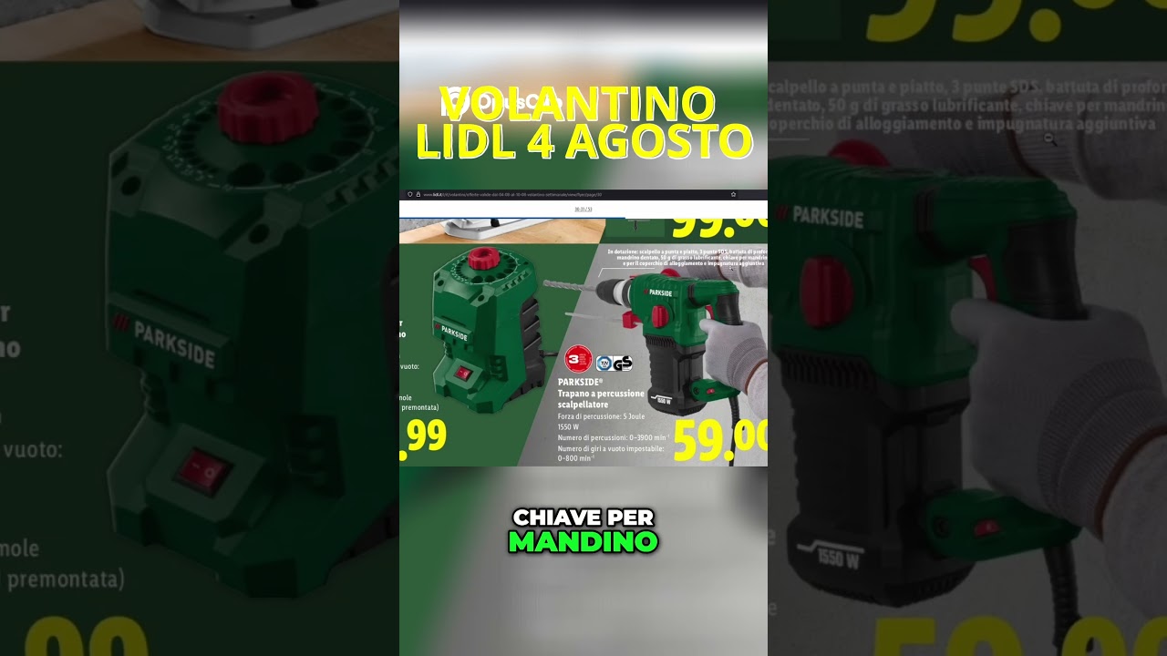 Trapano Lidl a 59 euro: &egrave; un affare o no?