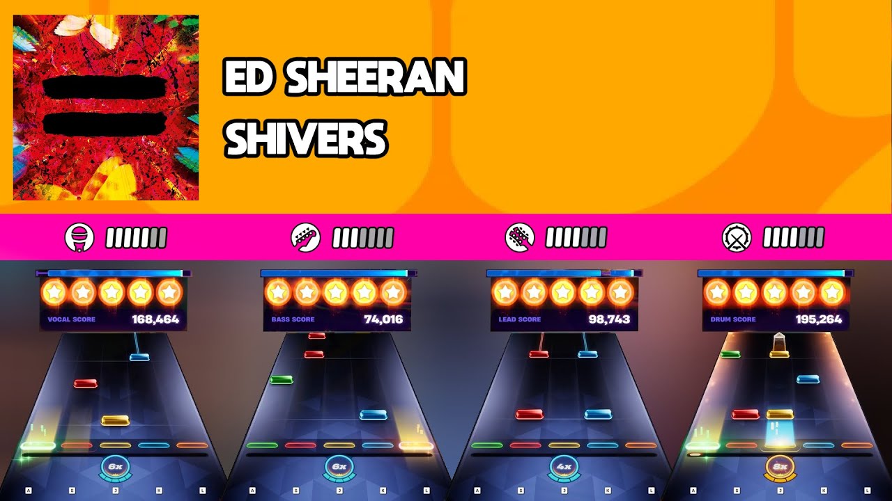 [Fortnite Festival] Ed Sheeran - Shivers || All Instruments Expert 100%