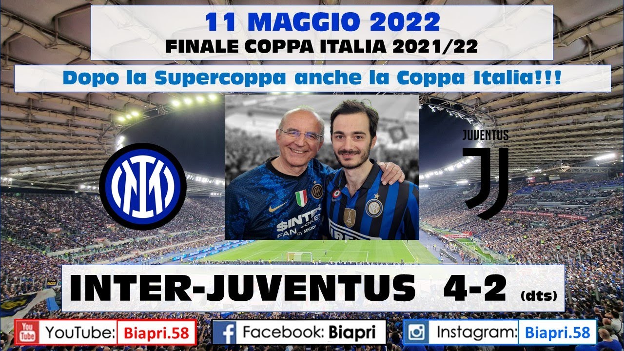 11.5.2022 INTER-JUVENTUS 4-2 **VITTORIA COPPA ITALIA** (Video Biapri)