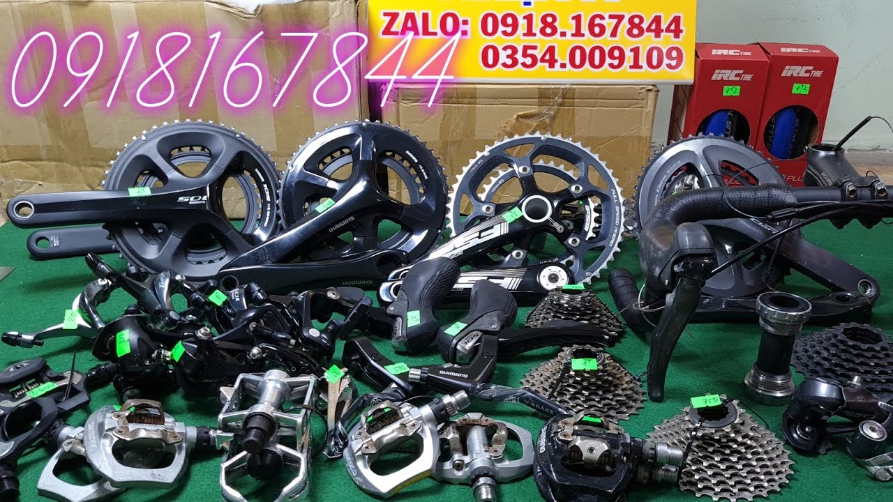 Group shimano 105 5800. Tiagra 4700.Group CLARIS. Pedal Malaysia. Giò Dĩa FSA.. Zalo0918167844.