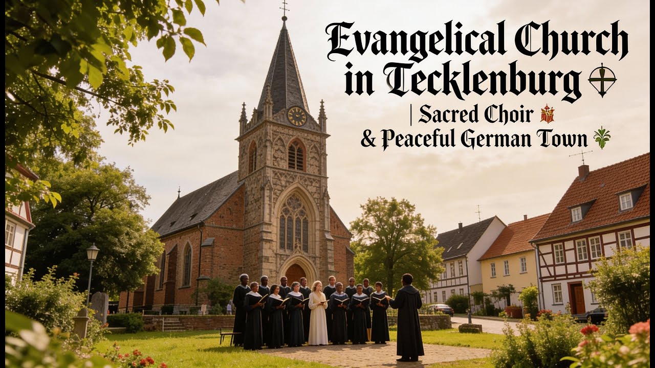 Evangelical Church in Tecklenburg ⛪ | Sacred Choir 🎶, Beautiful Stained Glass & Peaceful German Town