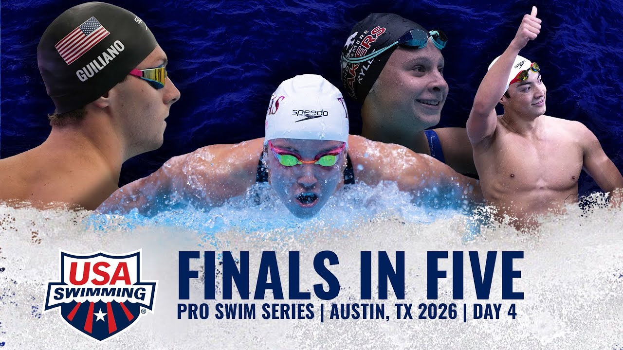 Финал серии профессиональных соревнований по плаванию USA Swimming Pro Swim Series 2026 в Остине ...