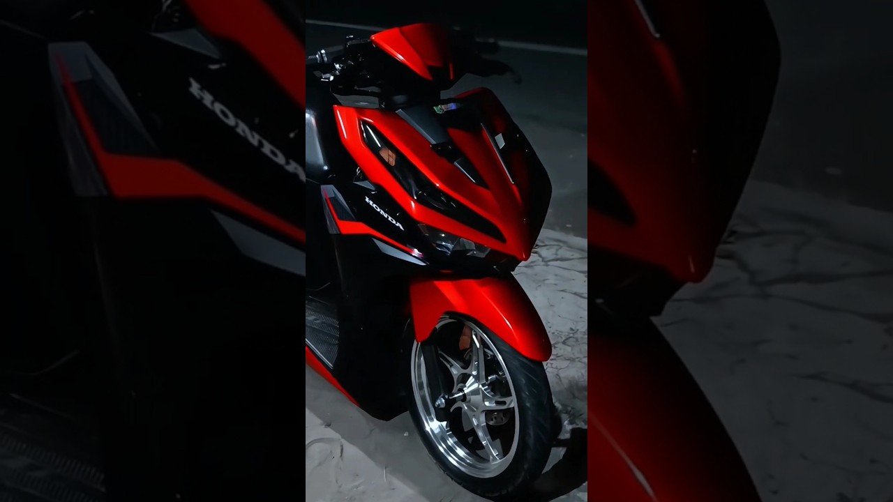 modifikasi minimalis vario 125 cbs merah