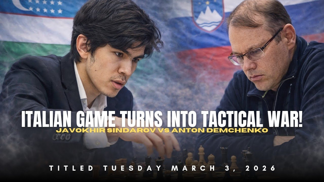 Sindarov vs Demchenko ❗ Italian Game Knight Attack Firestorm ❗ Titled Tuesday March 3, 2026