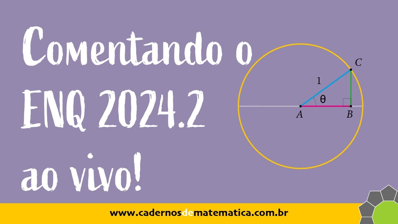 Comentando ao vivo o ENQ PROFMAT 2024.2