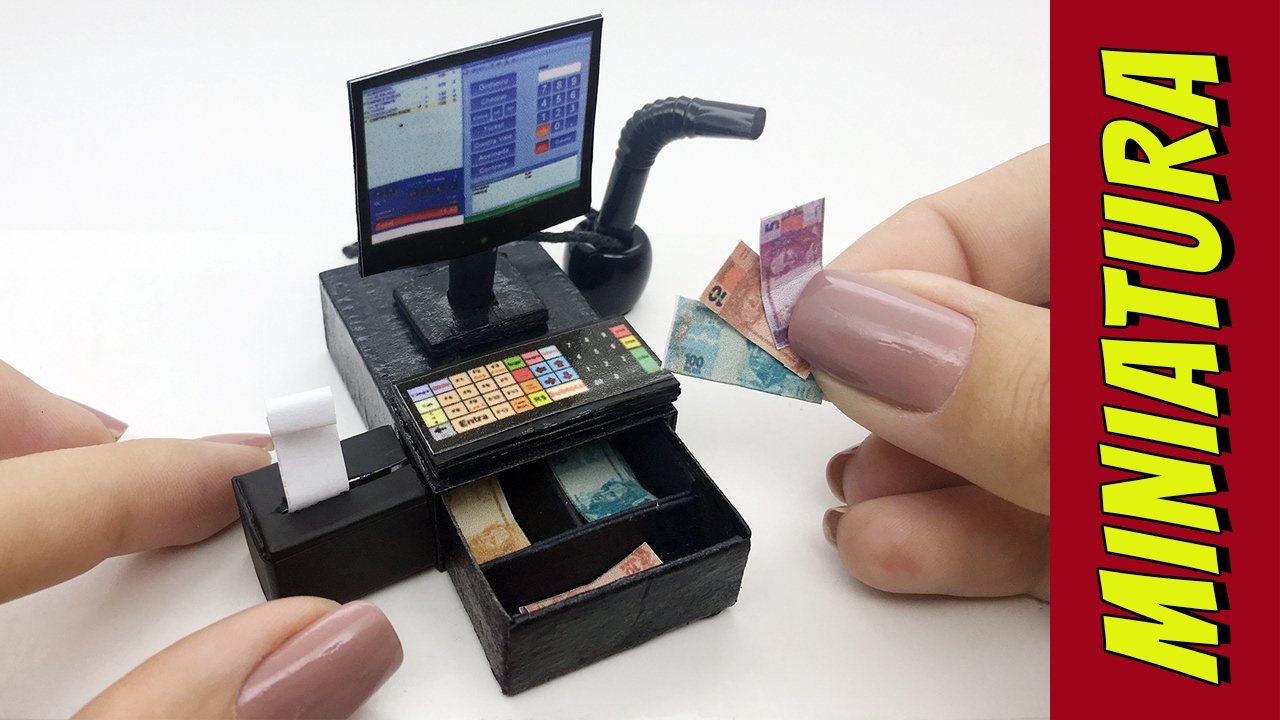 Как сделать миниатюру Cash Register для Барби
