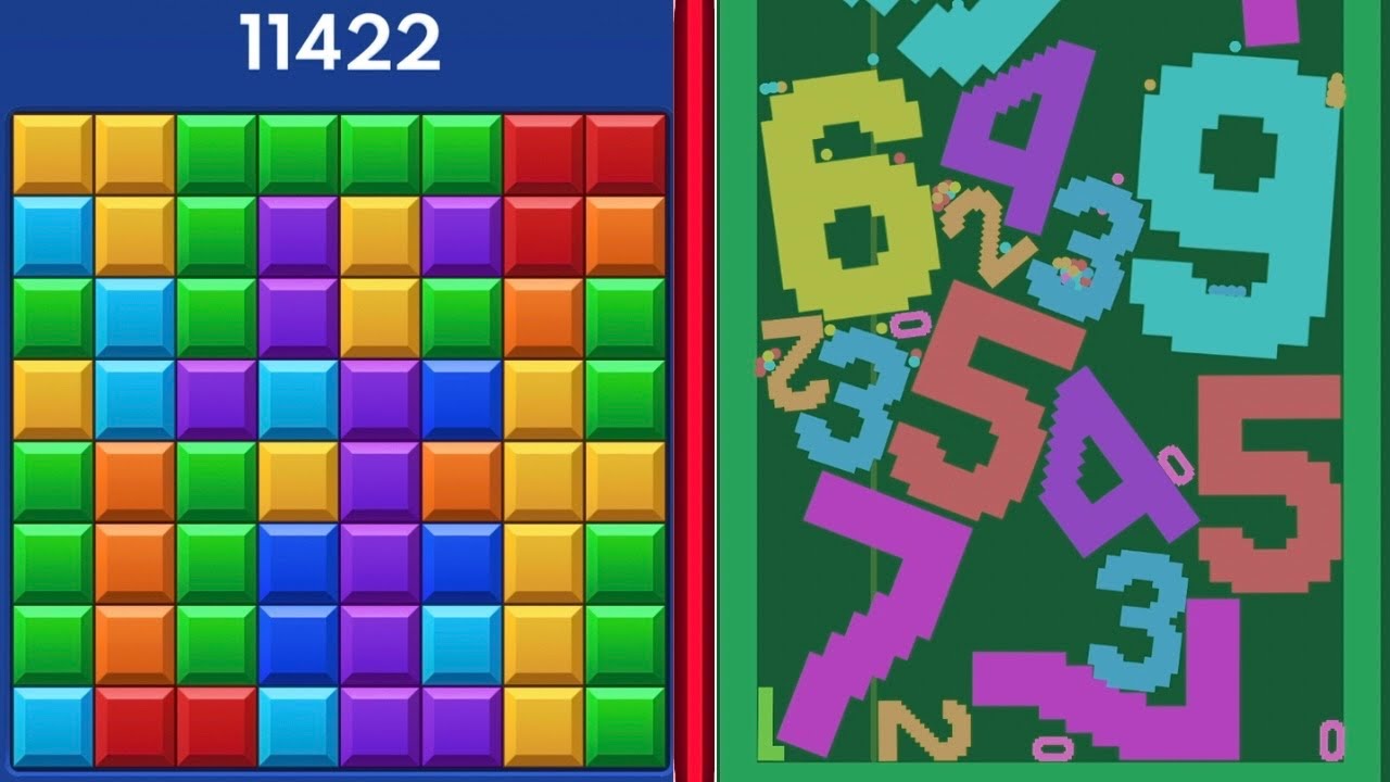 🧩 Block Blast VS 🔢 I Like ABC Numbers Merge Math – All Levels Gameplay! 🎮