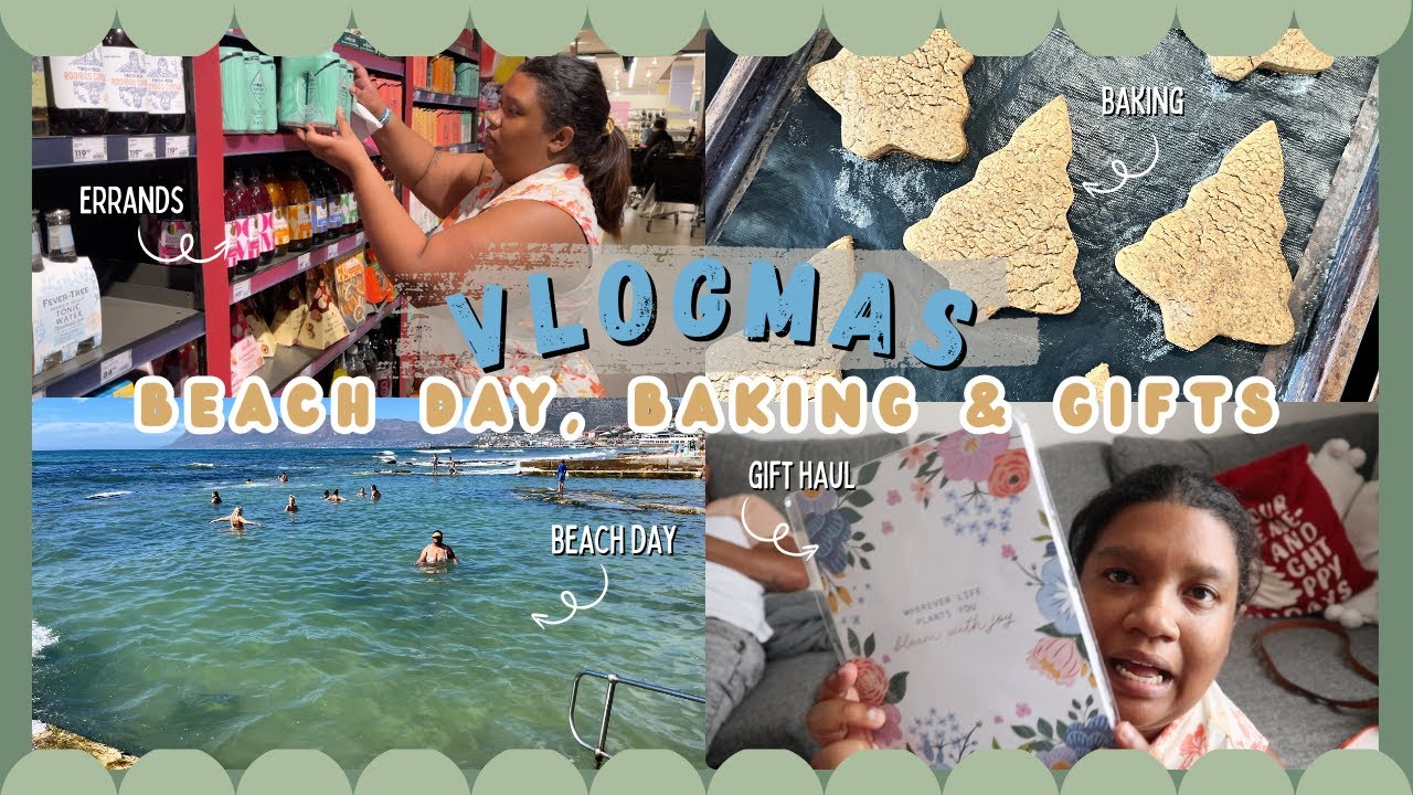 VLOGMAS 🎄 | День на пляже, выпечка имбирного печенья, идеи для подарков и многое другое