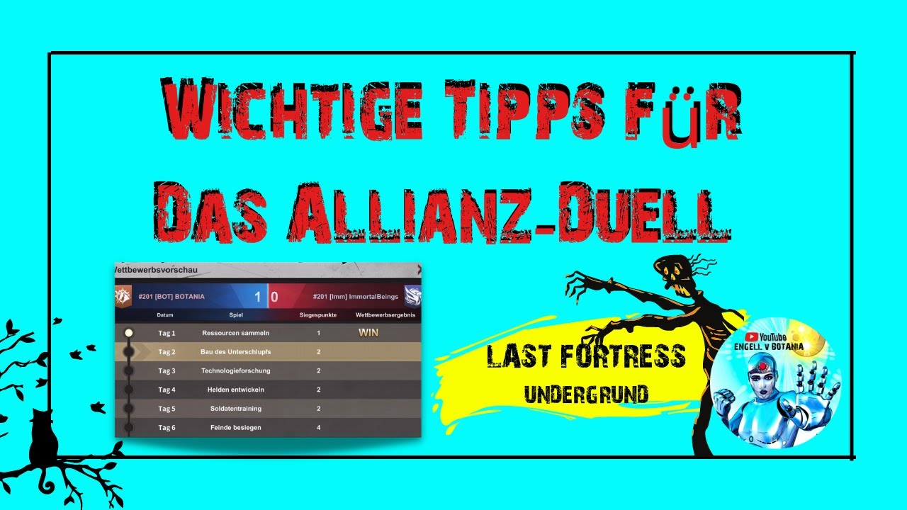 Wichtige Tipps für das  🎯 Allianz-Duell  - Last Fortress Underground deutsch