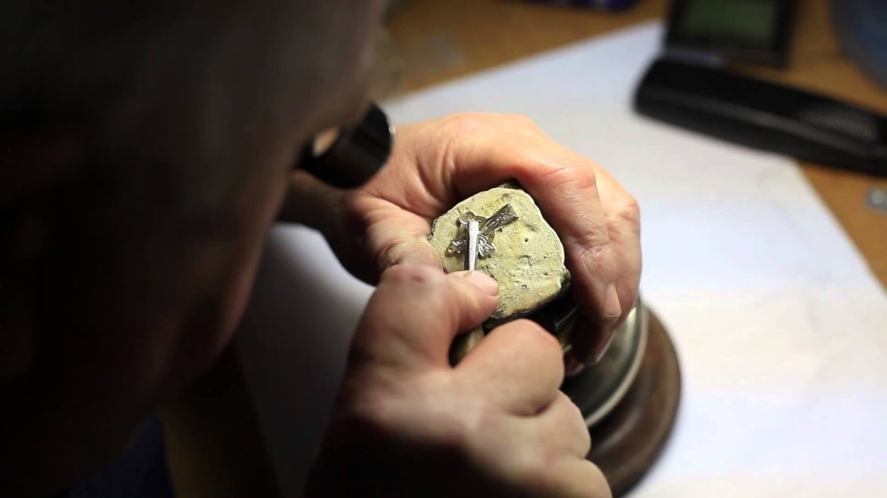 Foxford Jewellery's Master Goldsmith, Michael Field at work