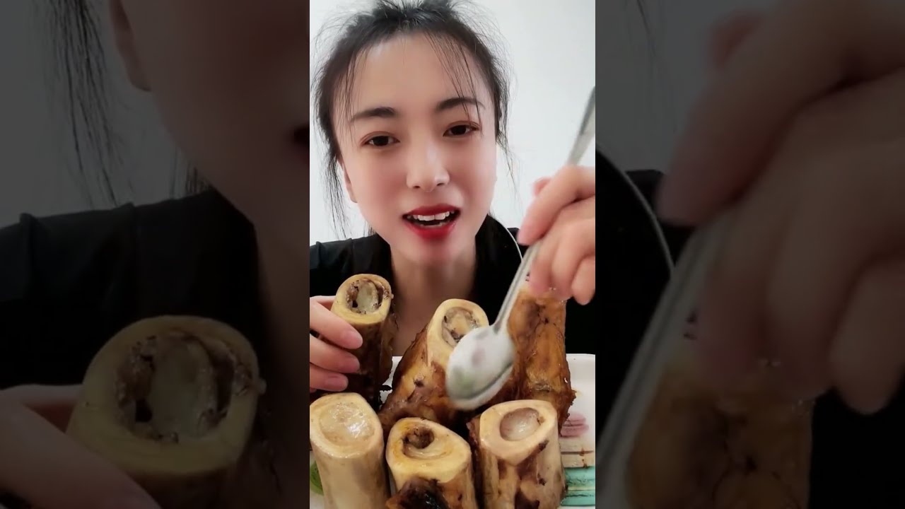 asmr mukbang thánh ăn tủy xương- beef bone marrow- 牛骨髄- 쇠고기 골수- 牛骨髓- गोमांस की अस्थि मज्जा #51