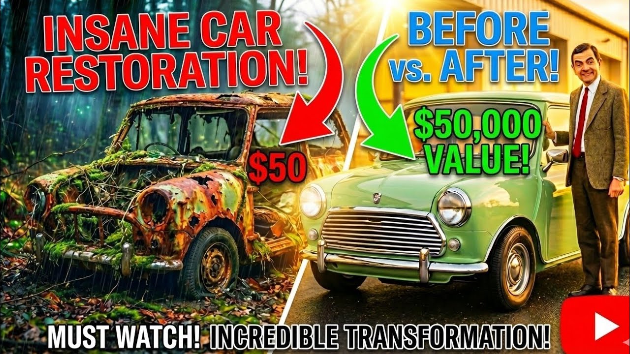Rescuing the Most RUSTED Mini Cooper on YouTube – From Forest Wreck to Showroom Shine