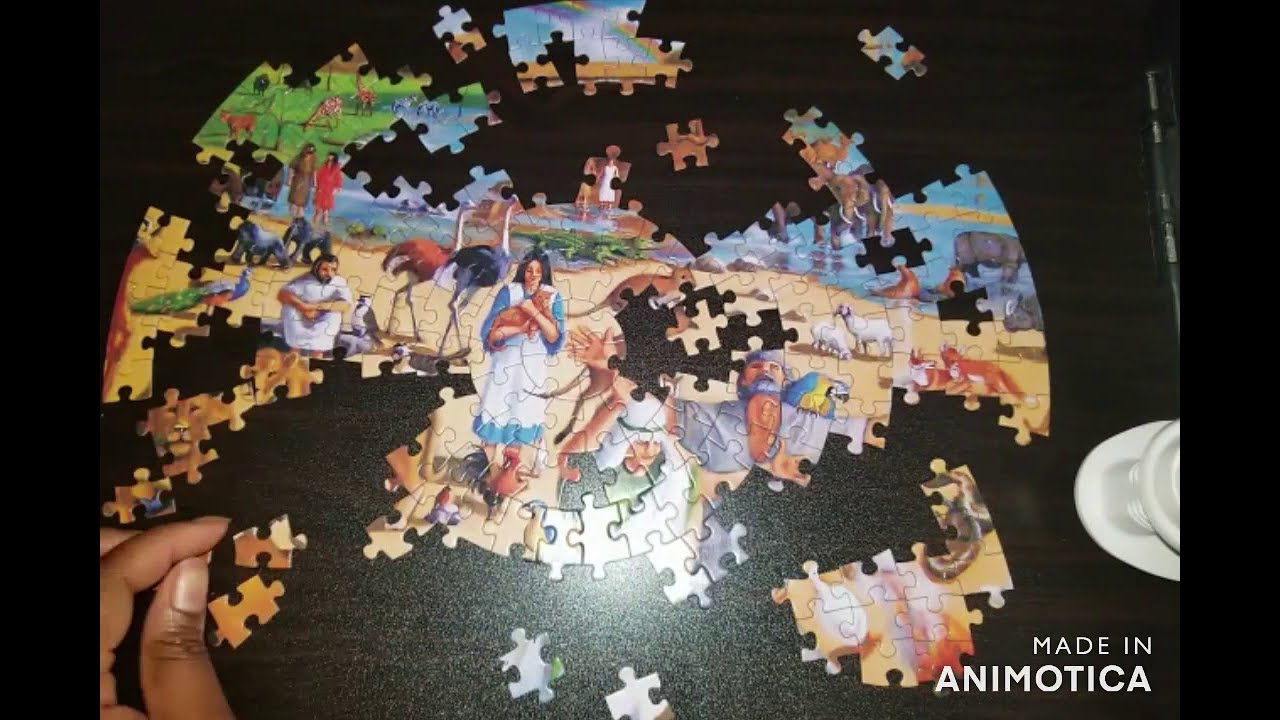Noah's ark puzzle time-lapse