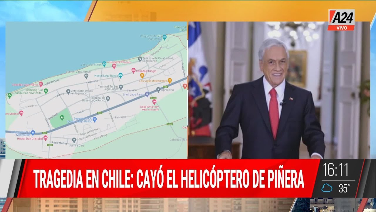 ⚫ÚLTIMO MOMENTO | Murió el expresidente de Chile Sebastián Piñera: cayó el helicóptero donde viajaba