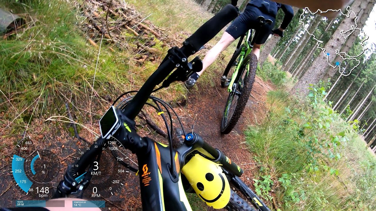 MTB Store Dyrehave - Hele det blå spor den 7. juli 2019.