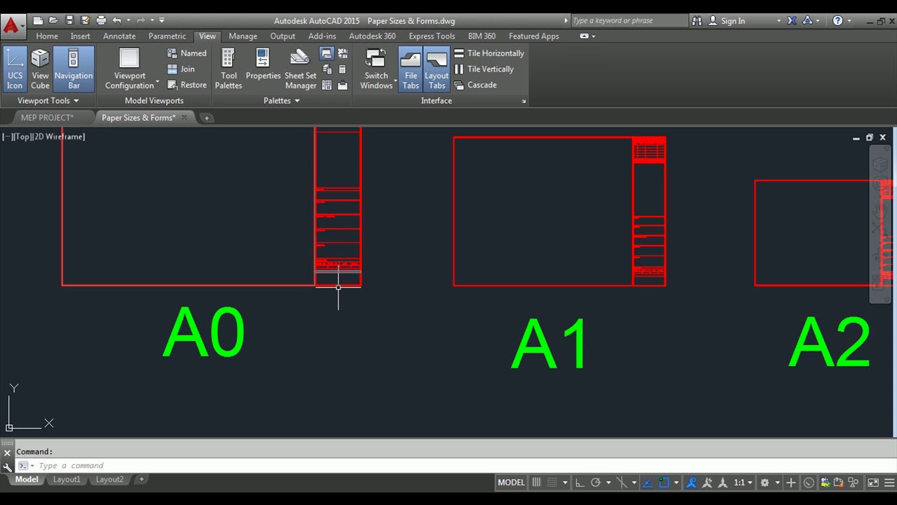 طريقة عمل Layout على الاوتوكاد والطباعة بمقياس رسم